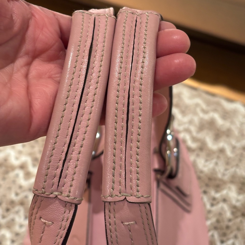 Coach SoHo Pink Shoulder Bag with Cherry Charm - Picture 11 of 12